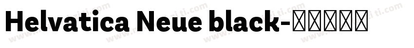 Helvatica Neue black字体转换